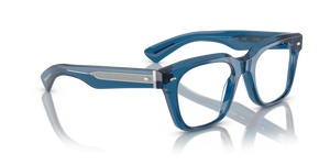 Oliver Peoples Alfrey 18k con montura Azul translúcido - El 3