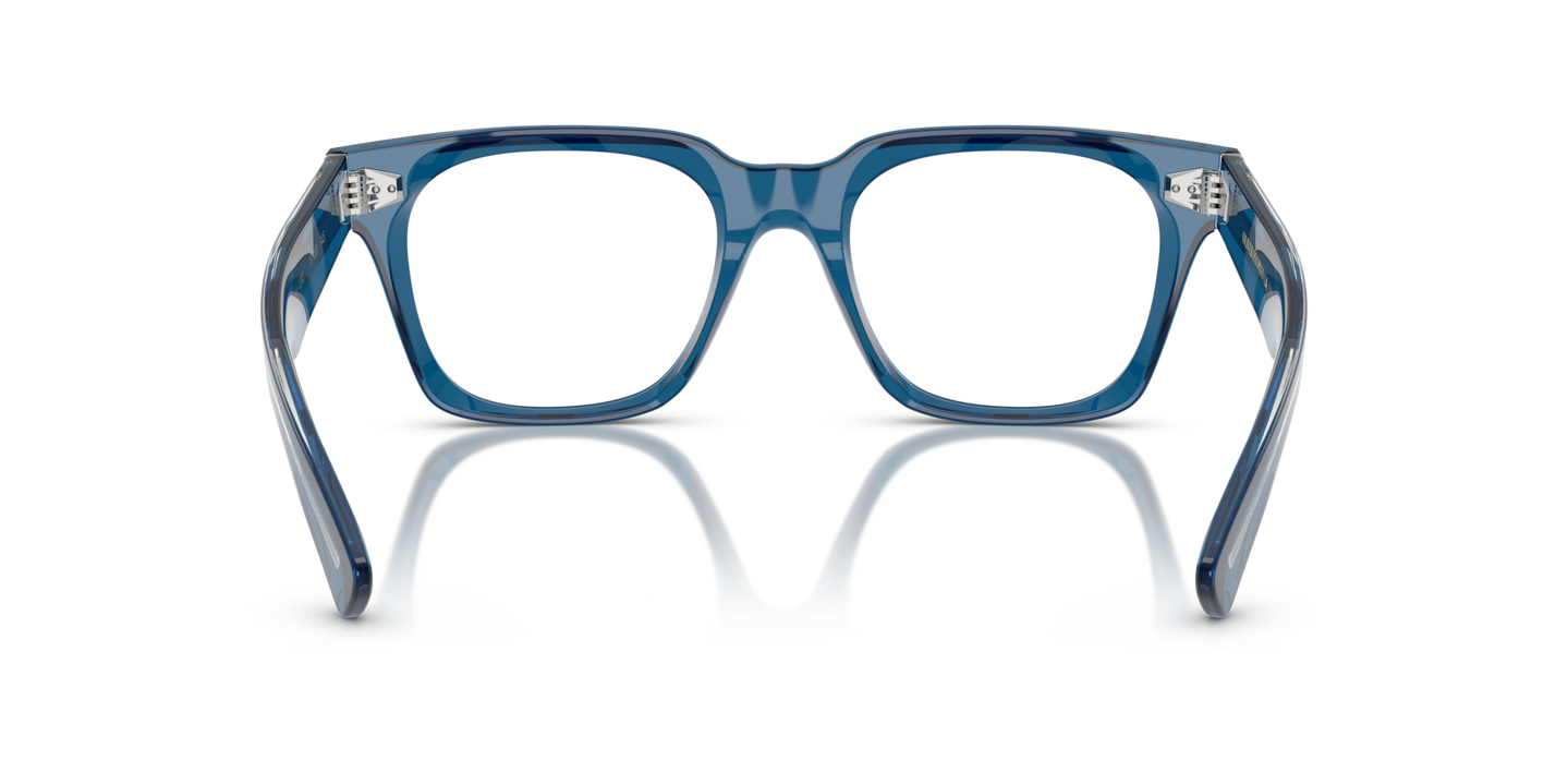 Oliver Peoples Alfrey 18k with Translucent Blue frame - Image Nosepads
