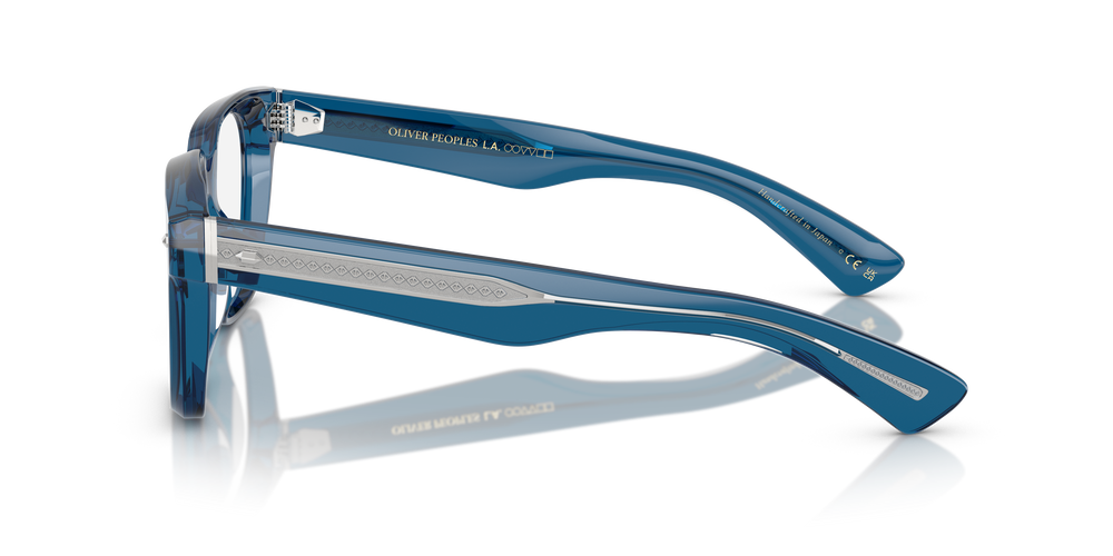 Oliver Peoples Alfrey 18k con montura Azul translúcido - El 4