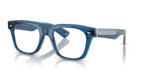 Oliver Peoples Alfrey 18k con montura Azul translúcido - El 1