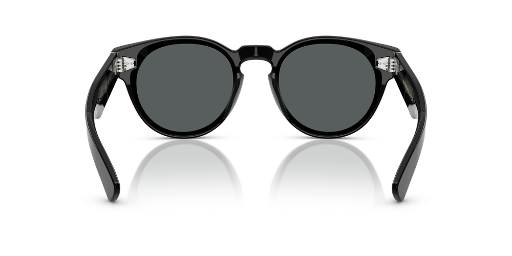 Sie Oliver Peoples Hayton 18k mit Reines Schwarz Gestell und Grau Gläsern - Das Bild 5