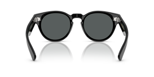 Sie Oliver Peoples Hayton 18k mit Reines Schwarz Gestell und Grau Gläsern - Das Bild 5