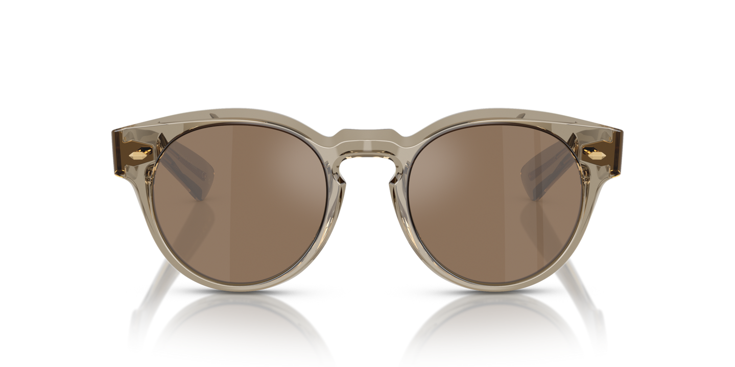 Oliver Peoples Hayton 18k with Sencha frame and Brown lenses - Image Premium Material