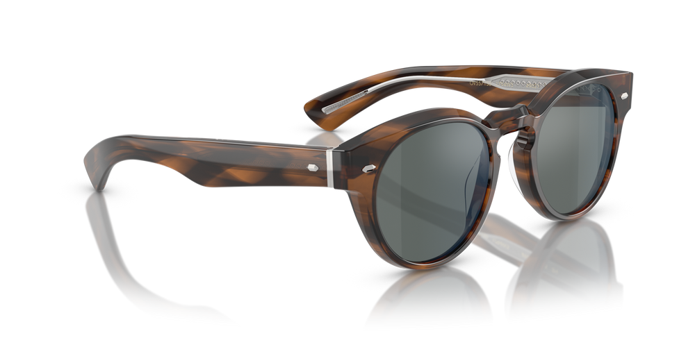 Oliver Peoples Hayton 18k avec une monture Barchan et des verres Bleu - image 3