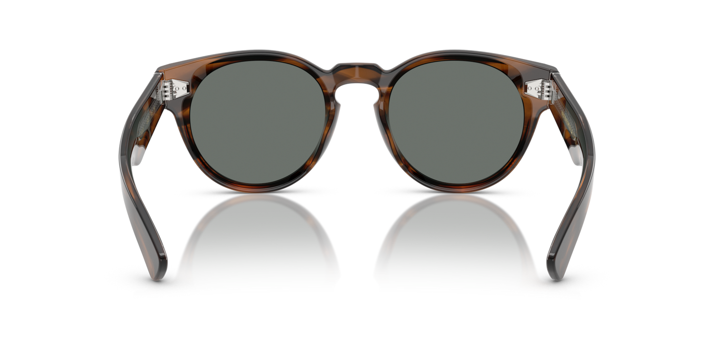 Oliver Peoples Hayton 18k with Barchan frame and Blue lenses - Image Nosepads