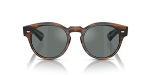 Oliver Peoples Hayton 18k avec une monture Barchan et des verres Bleu - image 2