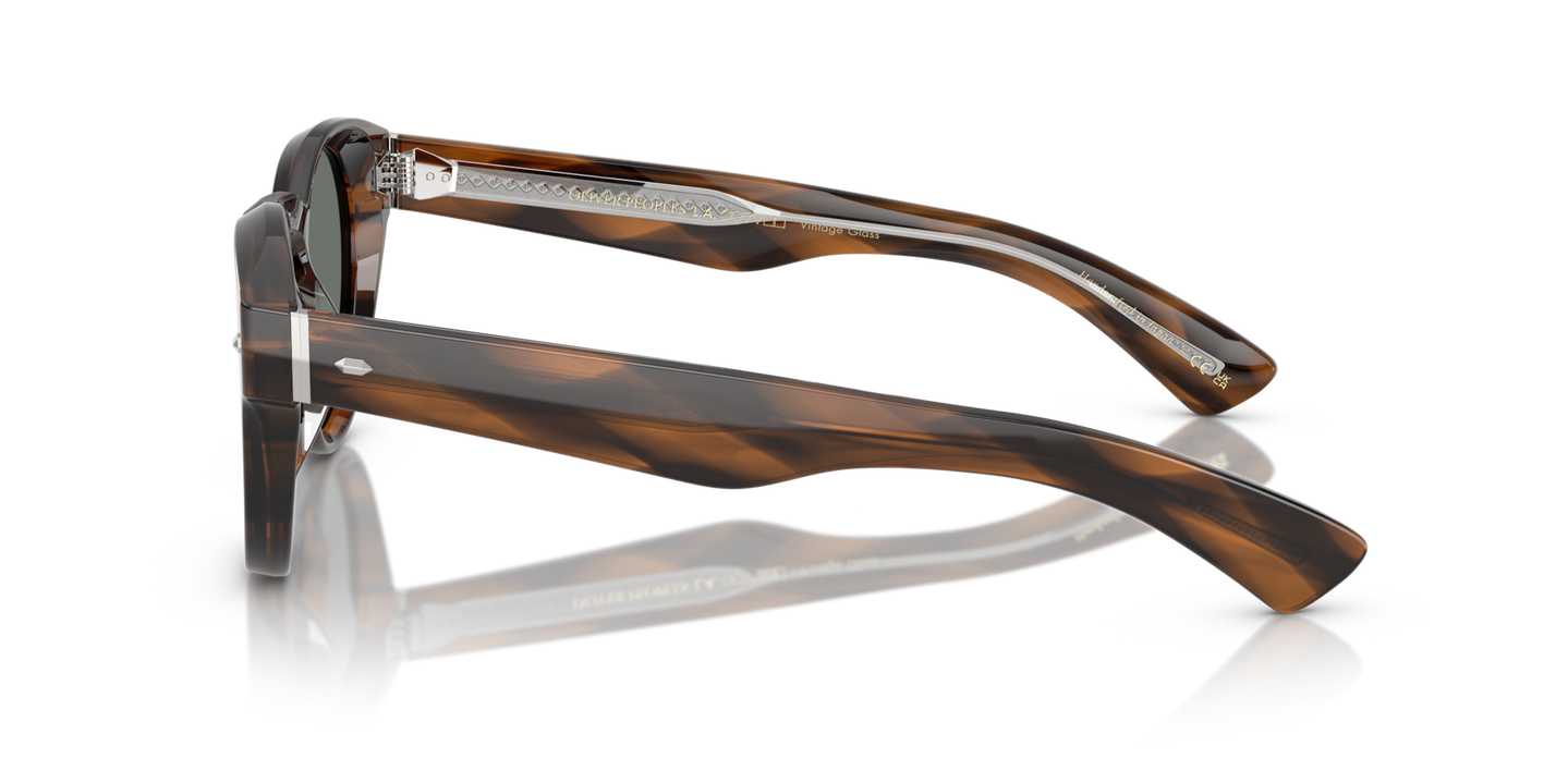 Oliver Peoples Hayton 18k with Barchan frame and Blue lenses - Image Filigree