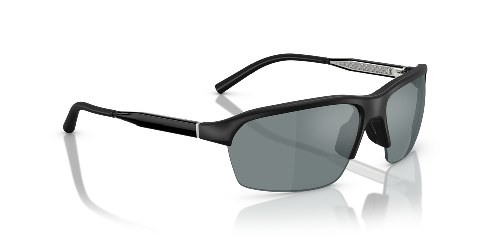 Sie Oliver Peoples R-6 mit Semi-Matte Black Gestell und Grau Gläsern - Das Bild 3