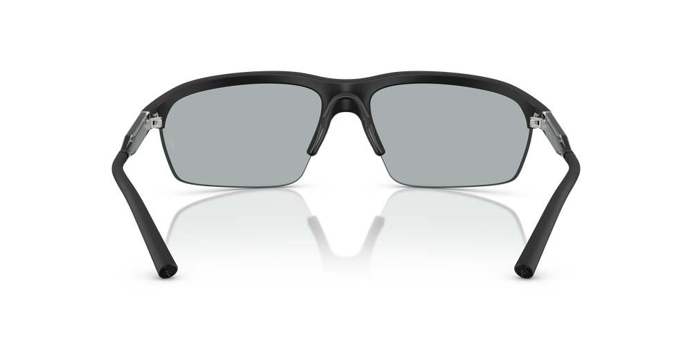 Oliver Peoples R-6 avec une monture Semi-Matte Black et des verres Gris - L'image 5