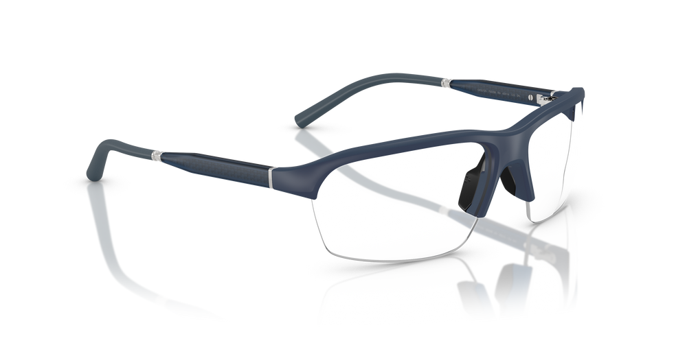 Oliver Peoples R-6 with Semi-Matte Blue Ash frame and Clear lenses - Image 3