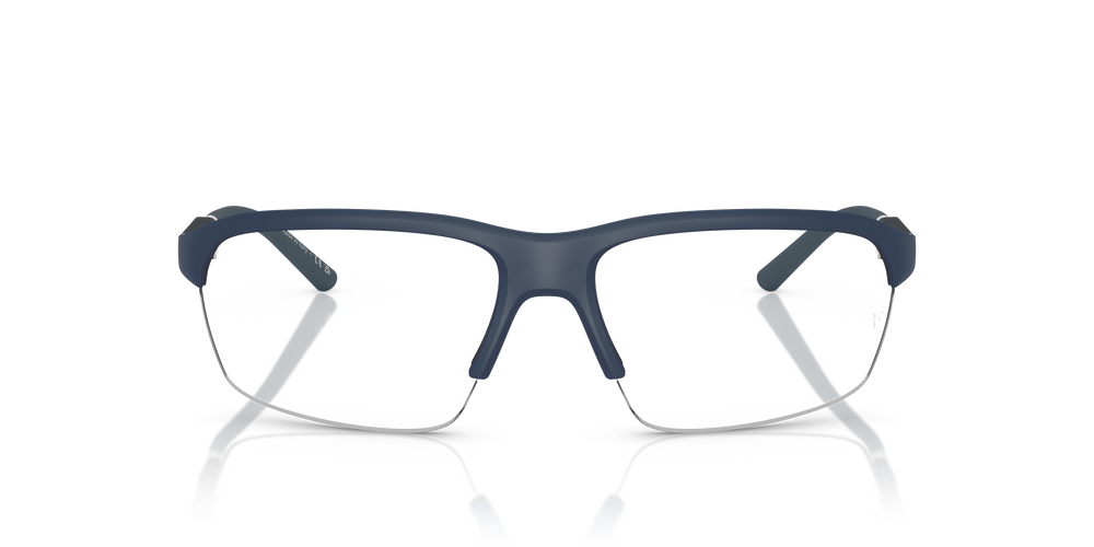 Oliver Peoples R-6 with Semi-Matte Blue Ash frame and Clear lenses - Image 2