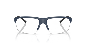 Oliver Peoples R-6 with Semi-Matte Blue Ash frame and Clear lenses - Image 2