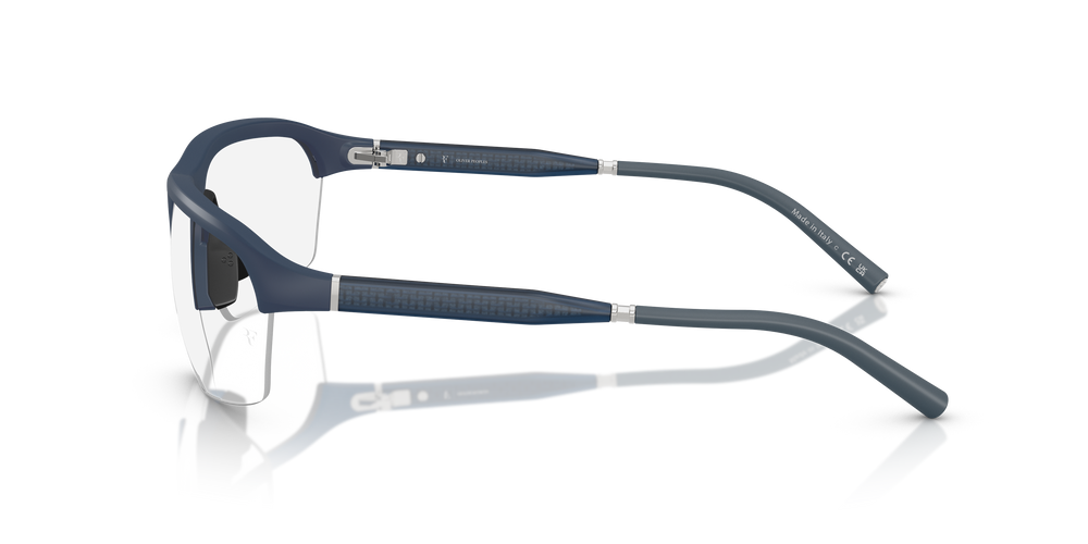 Oliver Peoples R-6 with Semi-Matte Blue Ash frame and Clear lenses - Image 4