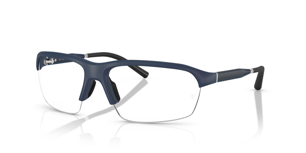 Oliver Peoples R-6 with Semi-Matte Blue Ash frame and Clear lenses - image 1