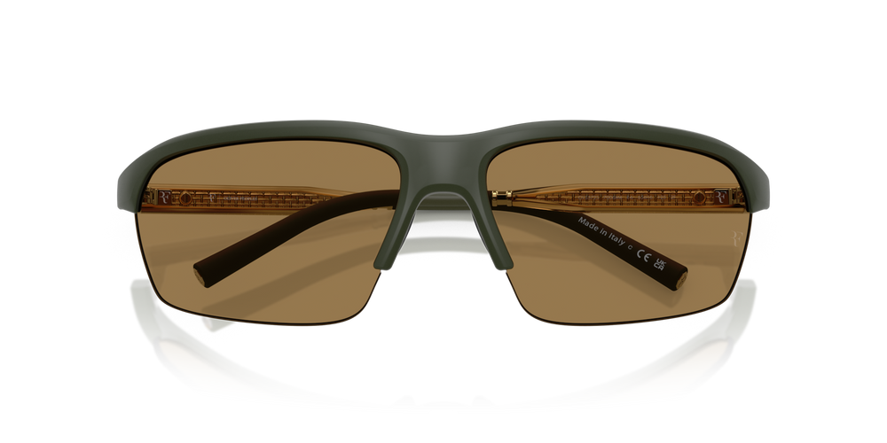 Oliver Peoples R-6 with Semi-Matte Green Smoke frame and Brown lenses - image 6