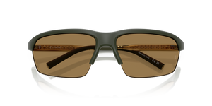 Oliver Peoples R-6 with Semi-Matte Green Smoke frame and Brown lenses - image 6