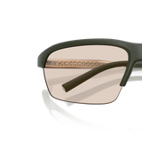Oliver Peoples R-6 with Semi-Matte Green Smoke frame and Brown lenses - Variant