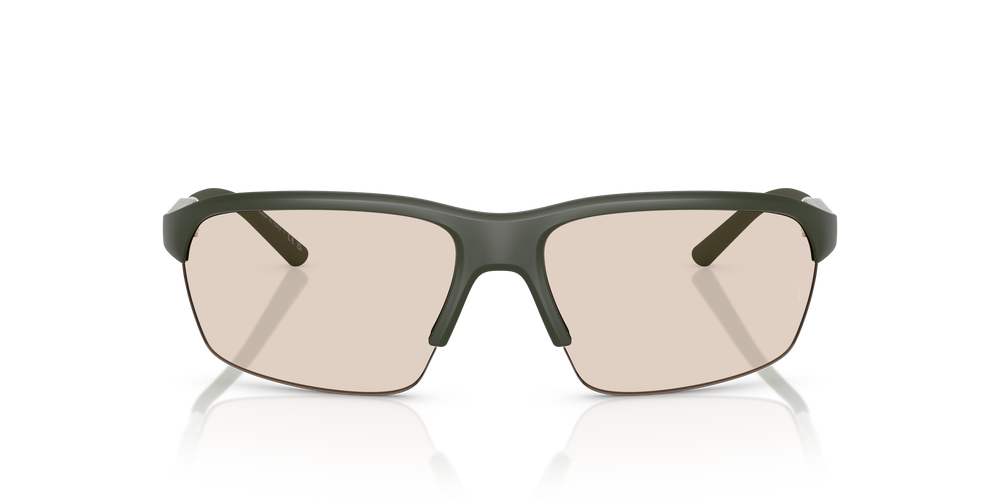 Oliver Peoples R-6 con montura Verde humo semimate y lentes Marrón - El 2