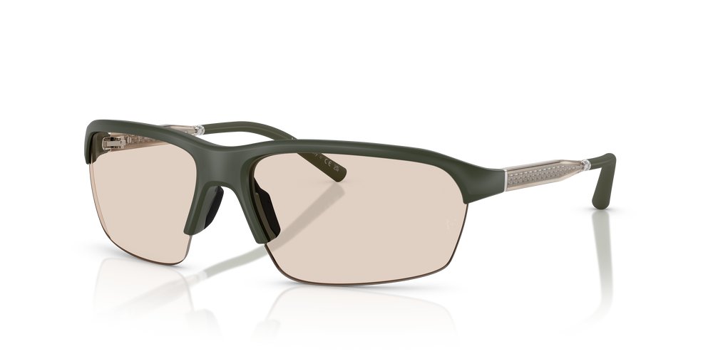 Sie Oliver Peoples R-6 mit Rauchgrün halbmatt Gestell und Braun Gläsern - Bild 4