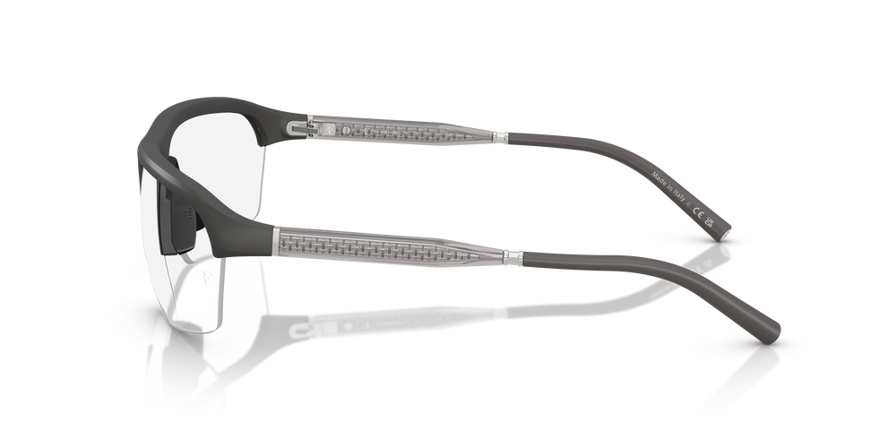 Oliver Peoples R-6 con montatura Antracite Semi-Opaco e lenti  Trasparente - L'immagine 4