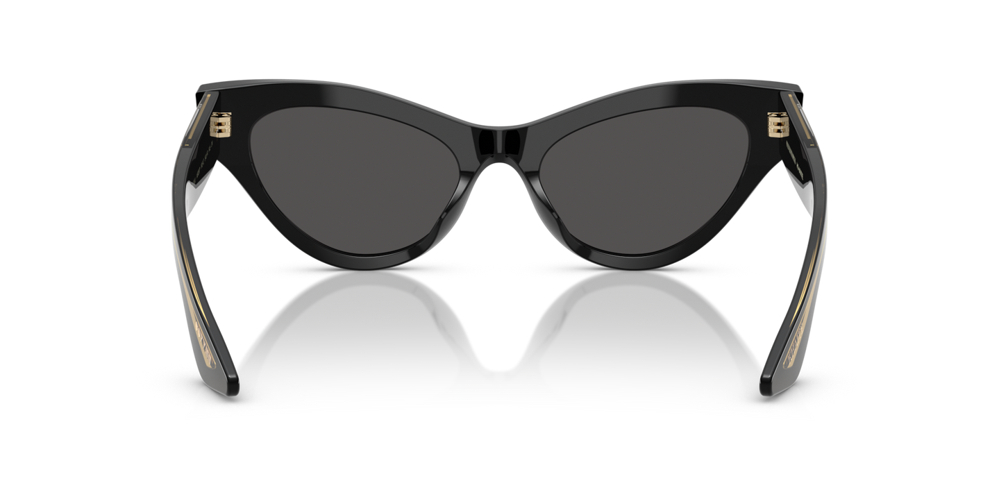 Oliver Peoples 1951C con montura Negro y lentes Gris - Imagen Plaquetas nasales