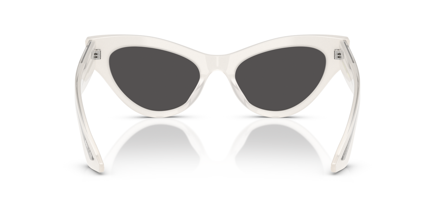 Sie Oliver Peoples 1951C mit Ecru Gestell und Grau Gläsern - Bild Stegplättchen