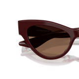 Sie Oliver Peoples 1951C mit Burgunderrot Gestell und Braun Gläsern - Variant