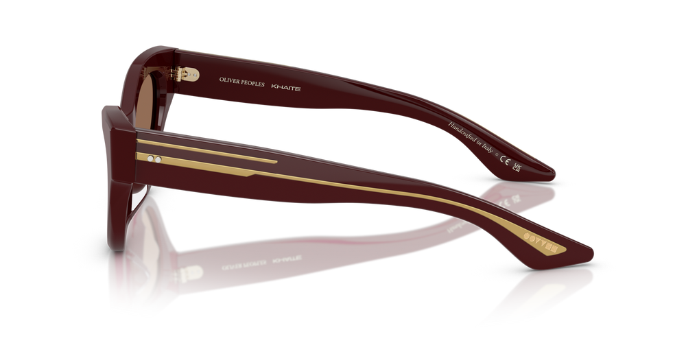 Sie Oliver Peoples 1951C mit Burgunderrot Gestell und Braun Gläsern - bild 4