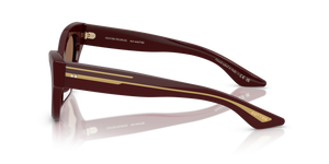 Sie Oliver Peoples 1951C mit Burgunderrot Gestell und Braun Gläsern - bild 4
