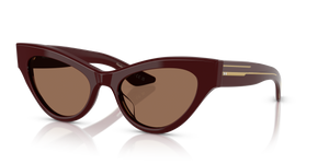 Sie Oliver Peoples 1951C mit Burgunderrot Gestell und Braun Gläsern - bild 1