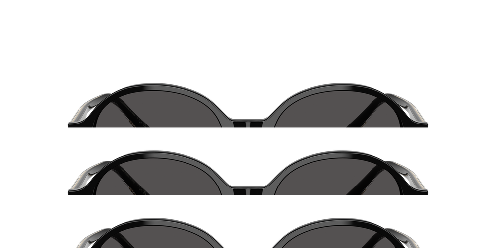 Oliver Peoples 2000C con montatura Nero e lenti  Grigio - L'immagine 2