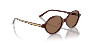 Sie Oliver Peoples 2000C mit Burgunderrot Gestell und Braun Gläsern - Bild 3