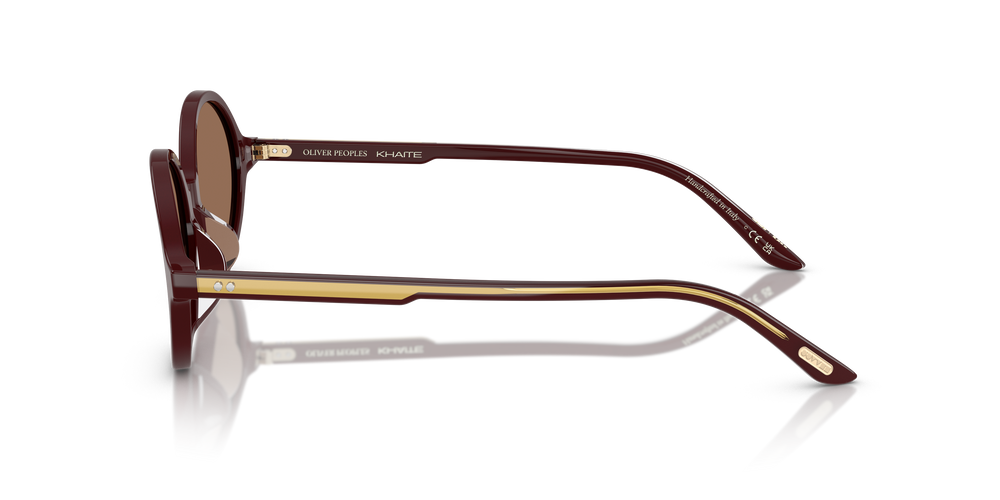 Sie Oliver Peoples 2000C mit Burgunderrot Gestell und Braun Gläsern - Bild 4