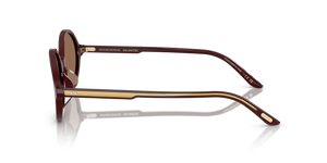 Sie Oliver Peoples 2000C mit Burgunderrot Gestell und Braun Gläsern - Bild 4