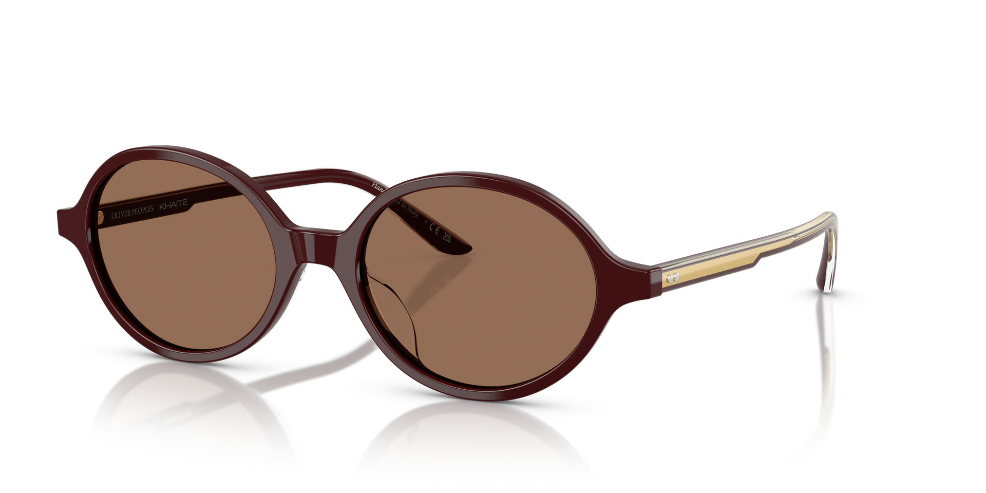 Oliver Peoples 2000C with Burgundy frame and Brown lenses | Oliver