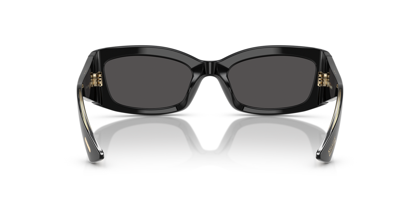 Oliver Peoples 1993C with Black frame and Grey lenses - Image Nosepads