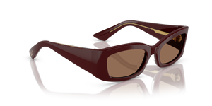 Sie Oliver Peoples 1993C mit Burgunderrot Gestell und Braun Gläsern - Bild 3