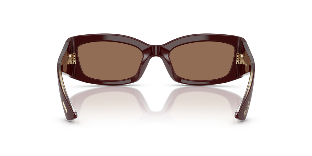 Sie Oliver Peoples 1993C mit Burgunderrot Gestell und Braun Gläsern - Bild 5