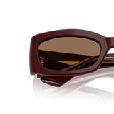 Oliver Peoples 1993C with Burgundy frame and Brown lenses - Variant