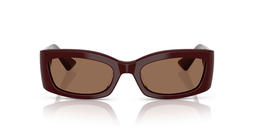 Sie Oliver Peoples 1993C mit Burgunderrot Gestell und Braun Gläsern - Bild 2