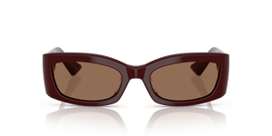 Sie Oliver Peoples 1993C mit Burgunderrot Gestell und Braun Gläsern - Bild 2