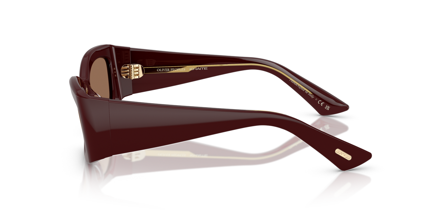 Oliver Peoples 1993C with Burgundy frame and Brown lenses - Image Corewire