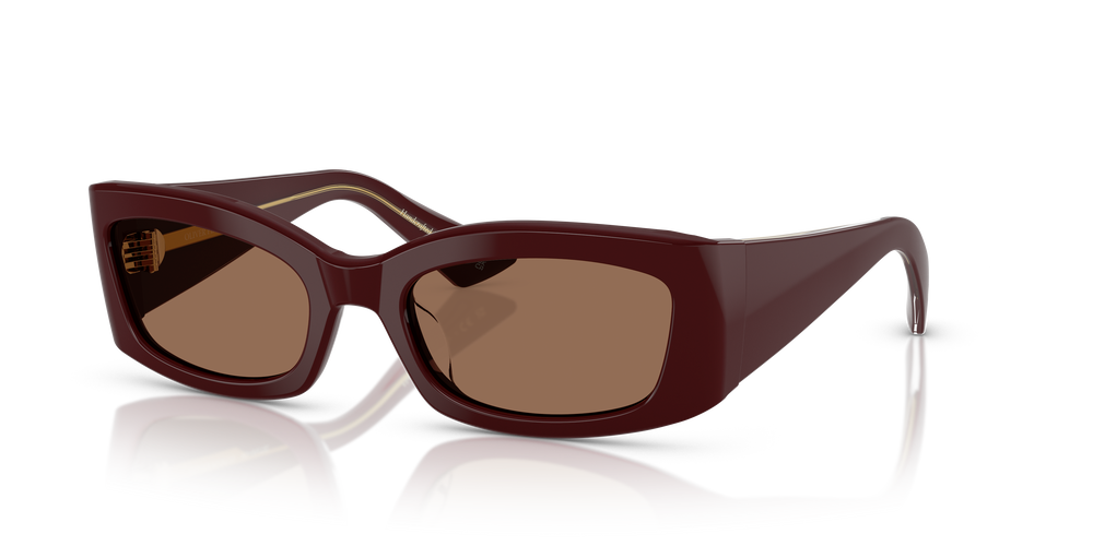 Oliver Peoples 1993C con montura Borgoña y lentes Marrón - El 4