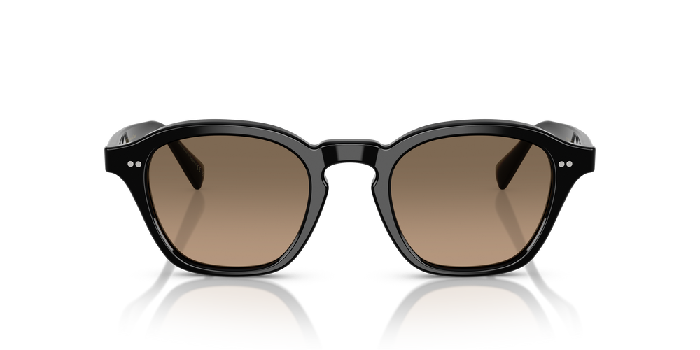 Oliver Peoples Eyles avec une monture Noir et des verres Brun - L'image 2