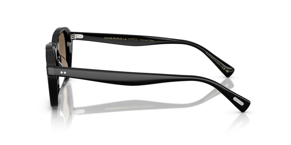Oliver Peoples Eyles avec une monture Noir et des verres Brun - L'image 4