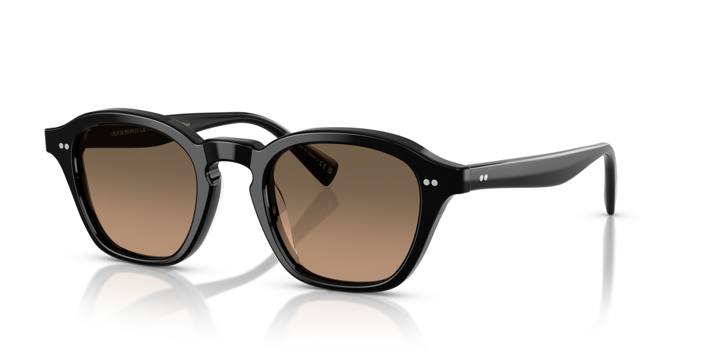 Oliver Peoples Eyles con montura Negro y lentes Marrón - Imagen Pernos