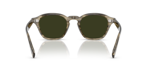 Sie Oliver Peoples Eyles mit Soft Olivgrün Bark Gestell und Grün Gläsern - Das Bild 5
