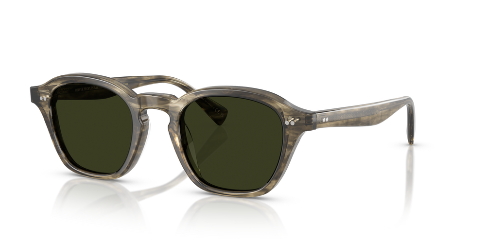 Oliver Peoples Eyles with Soft Olive Bark frame and Green lenses - Image 1