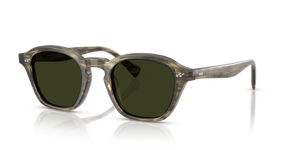 Oliver Peoples Eyles with Soft Olive Bark frame and Green lenses - Image 1