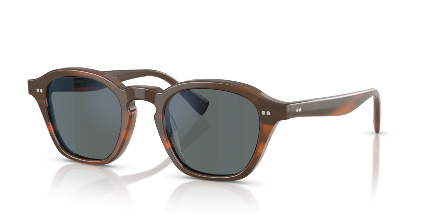 Oliver Peoples Eyles with Sycamore frame and Blue lenses - Image Pins